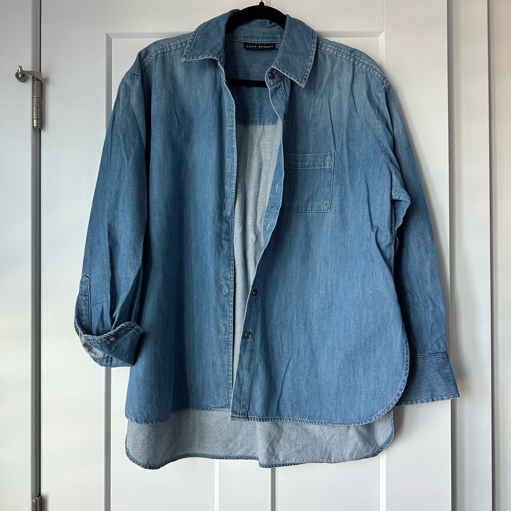 Lane Bryant Blue Denim Shirt